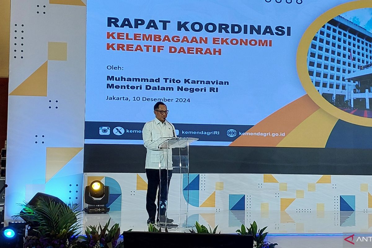 Mendagri sampaikan empat langkah strategis tingkatkan ekraf daerah